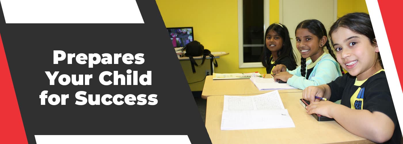 Prepares Your Child for Success — students learning with abacus